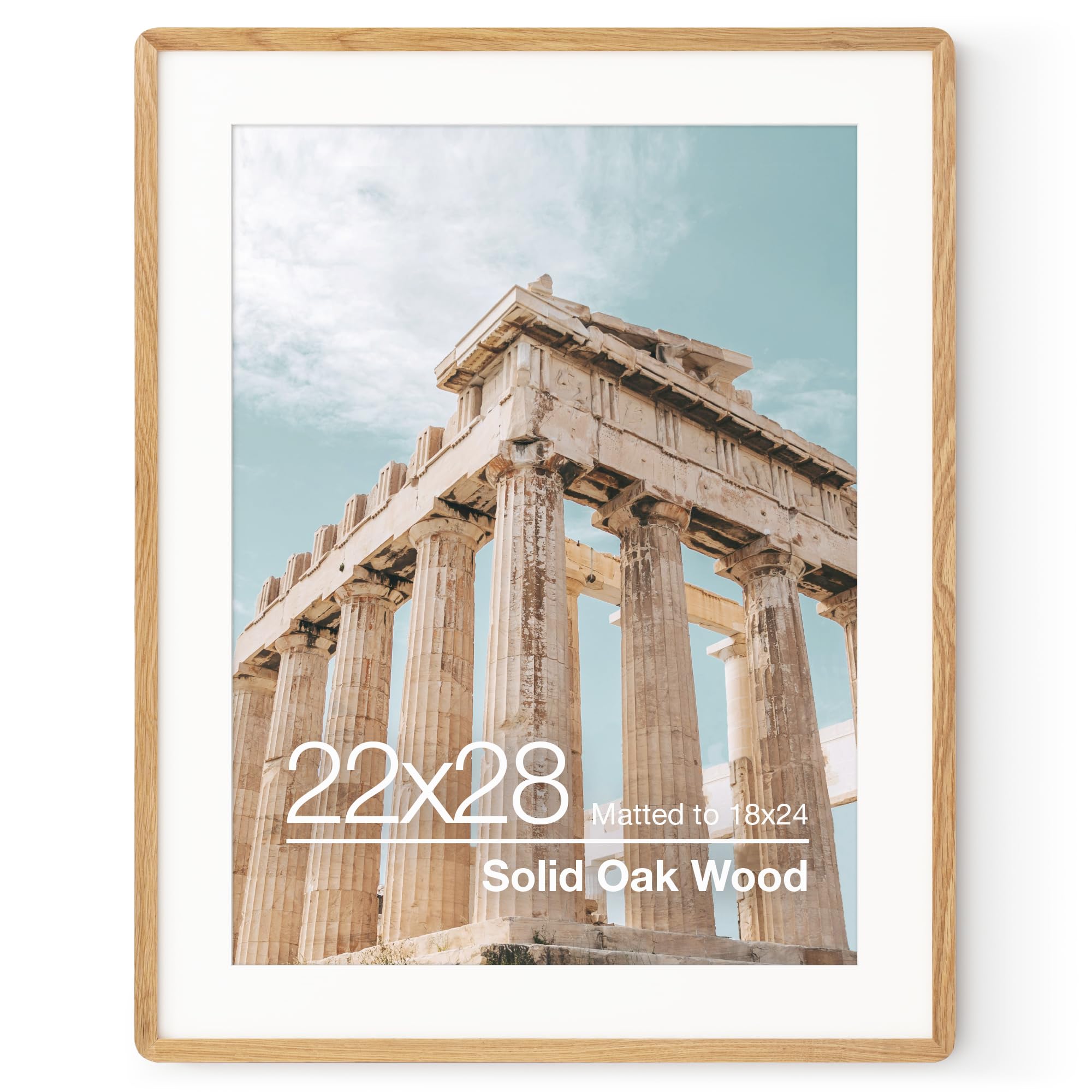 Amazon.com - FLYJOE 22x28 Poster Frame | Solid Oak Wood Picture